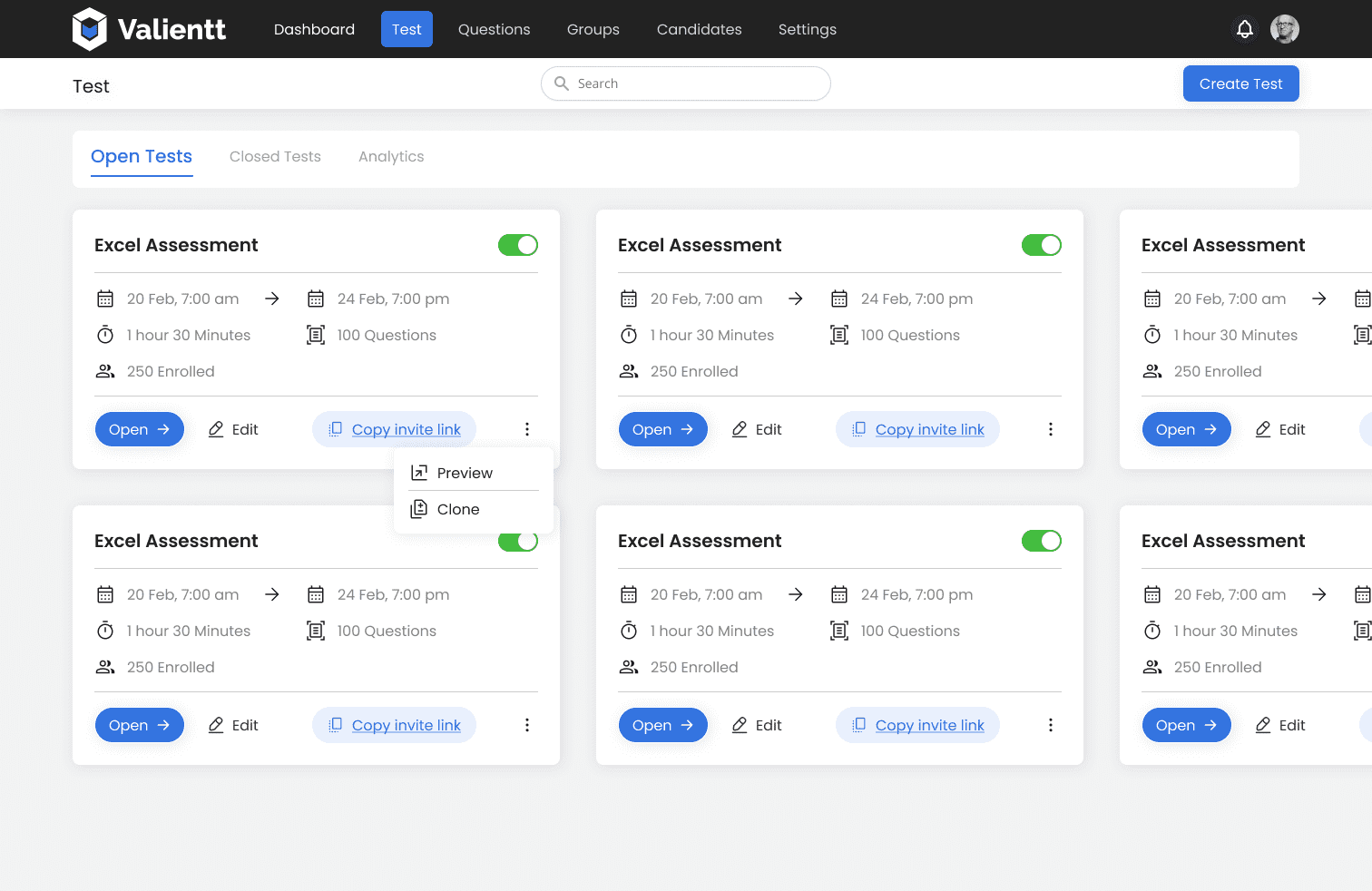 Customized Online Assessment Platform